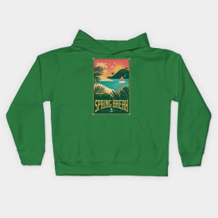 Vintage Spring Break Kids Hoodie